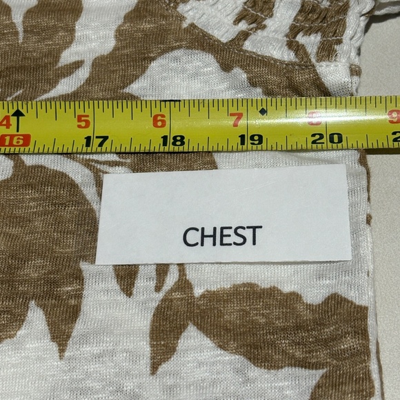 NWT J Crew Women Short Sleeve Linen Knit Tee Shirt Sz L Tan Breathable Beachy - Picture 9 of 10